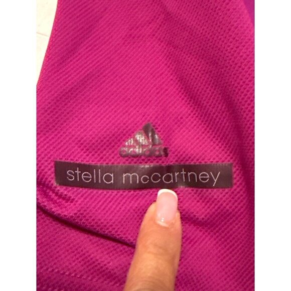 Adidas "Stella McCartney" Women's Shiny Legging 3/4 Pants Sport Capri Fusia Smal - Picture 6 of 16